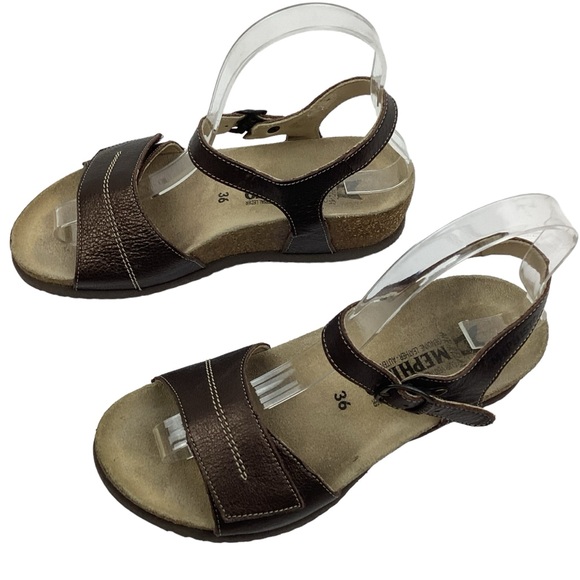 Mephisto Air-Relax Cork Wedge Comfort Sandal - Picture 2 of 11